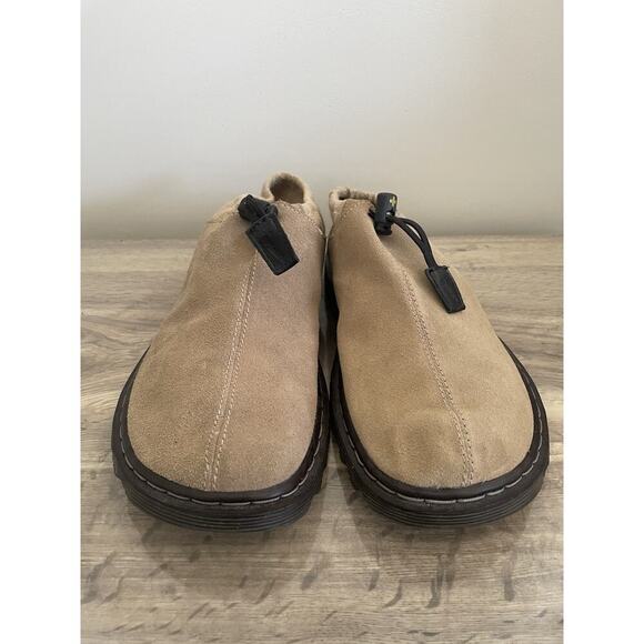 RARE Dr. Martens 8851 Mens size 10 Erica Suede Slip On Loafers Burlap Canvas - Picture 5 of 11